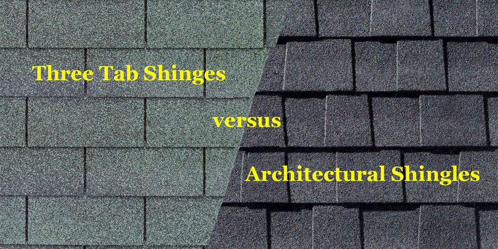 three tab shingles vs architectural shingles
